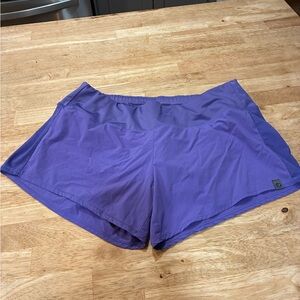 Oiselle Women’s Running Shorts Purple Athletic Performance Pockets Sz 6 E2